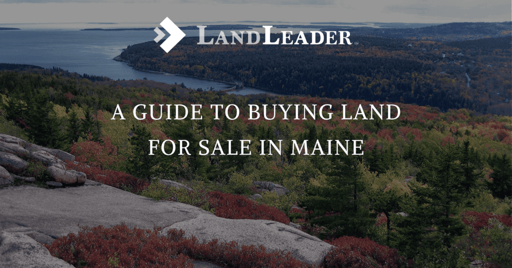 Maine waterfront land for sale