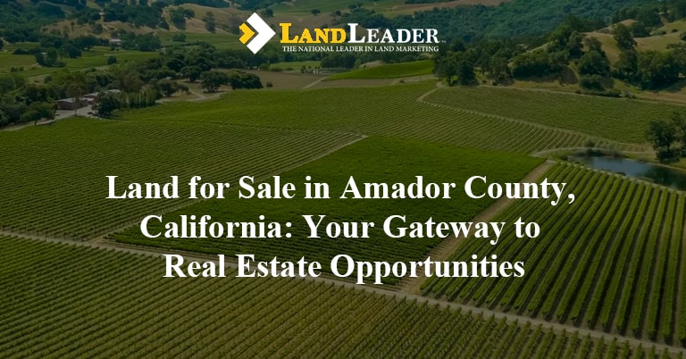 Land for sale in Amador County